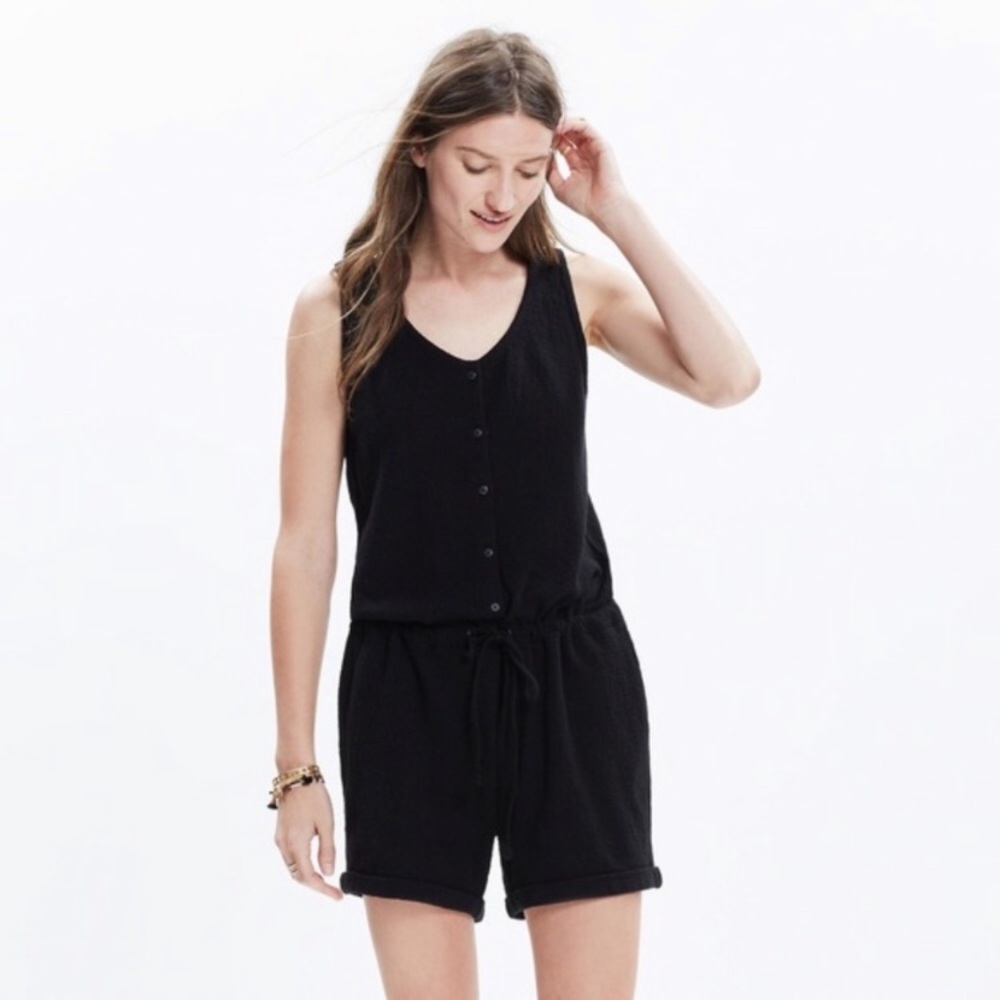 Madewell Front Button Romper - image 2